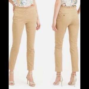 J CREW Ruffle Waist Chino Pants, Size 2